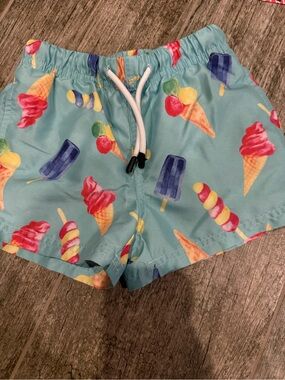 Maamgic Toddler Ice Cream Print Swim Shorts - 2T